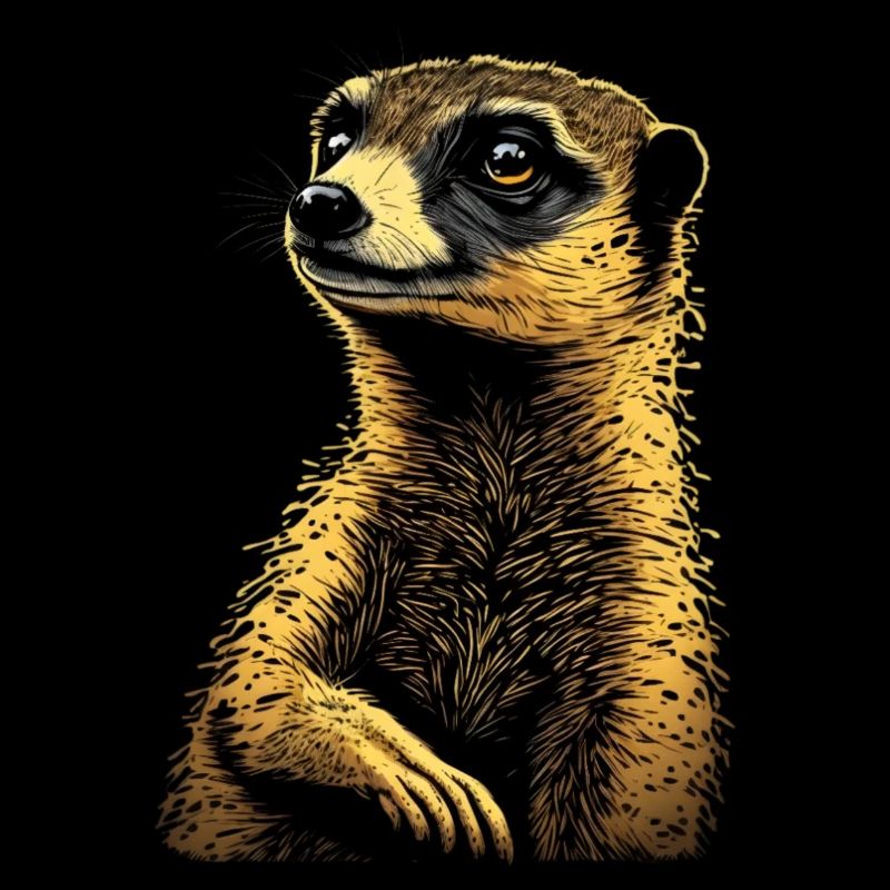 Erdmännchen blickt in die Ferne