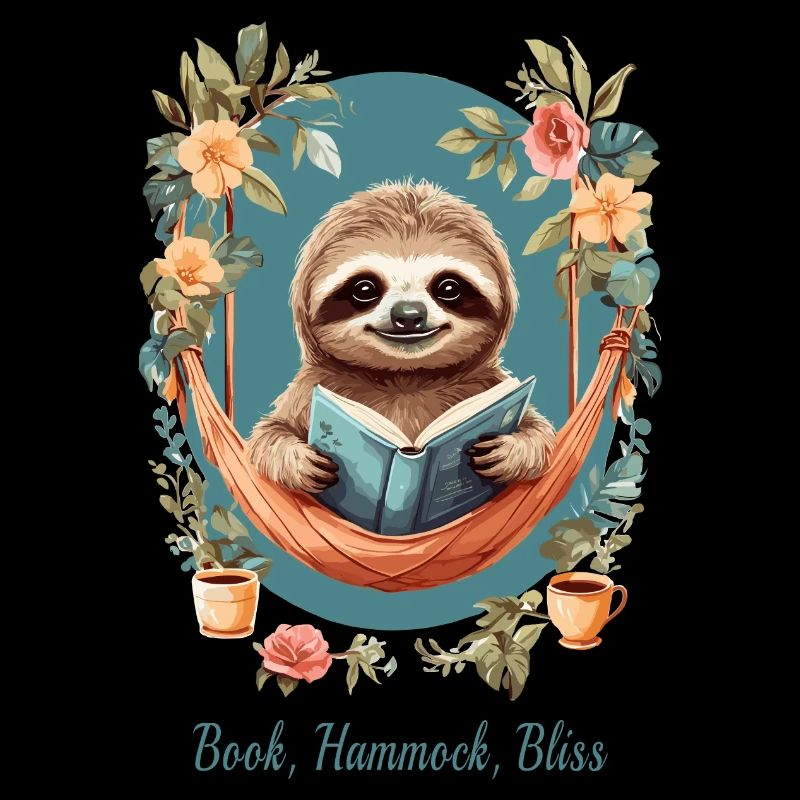 Buch, Hängematte, Glückseligkeit
