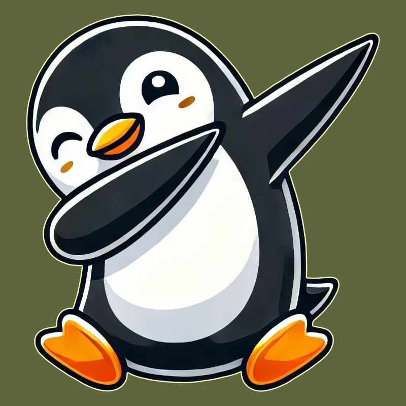 Pinguin Dab Ein cooler tanzender Pinguin Dabbing D