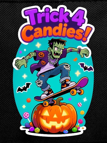 Trick 4 Candies Halloween Skateboard Tee
