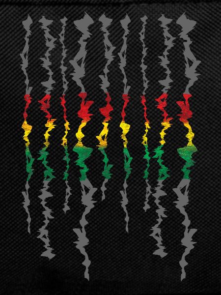 Rasta Farbband Graustufen Streifen