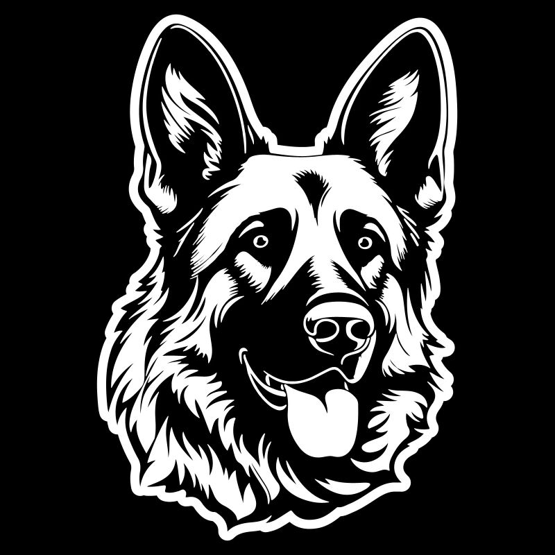 German Shepherd Dog Head