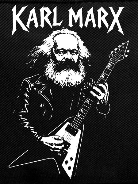 Philosopher Karl Marx Rock Portrait