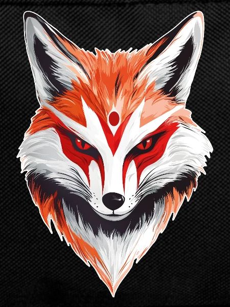 Fuchs Japanische Maske