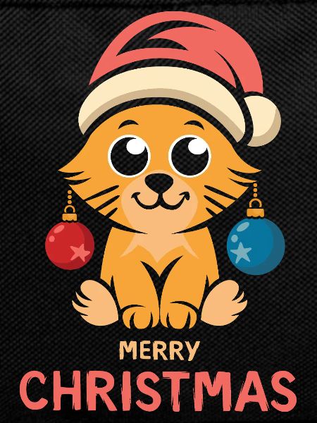 Weihnachtskatze Merry Christmas