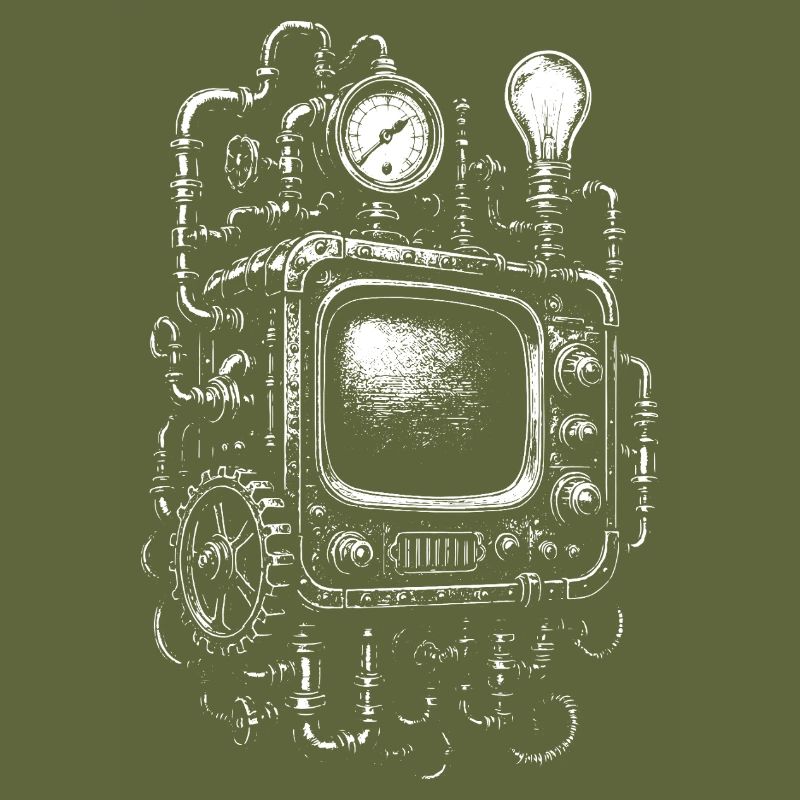 Steampunk-Fernseh-Engine