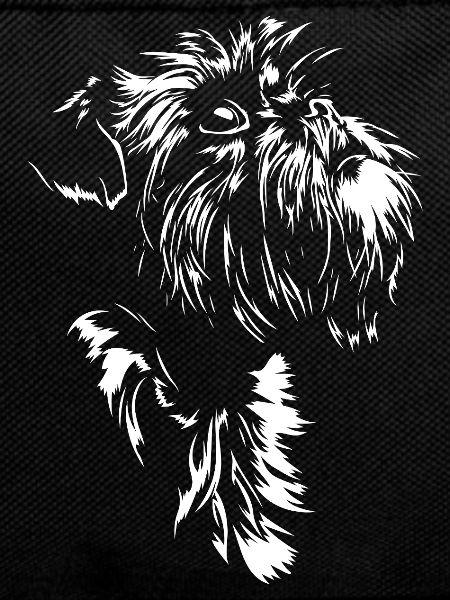 Belgian Dwarf Griffon Silhouette Dog Wilsigns