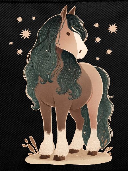Cheval avec des étoiles