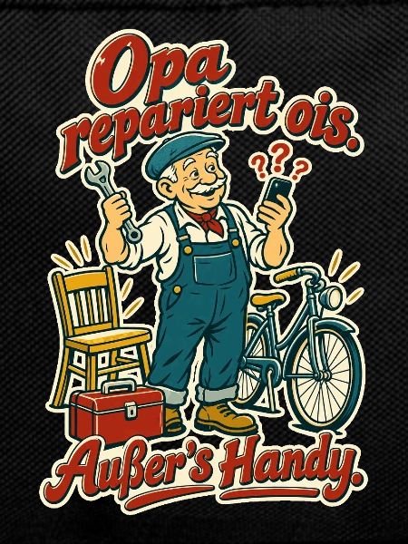 Opa repariert ois