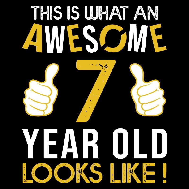 Geburtstag 7 Jahre awesome geschenk junge 7 jahre