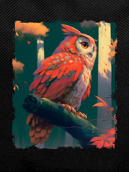 Owl Cartoon Anime Style