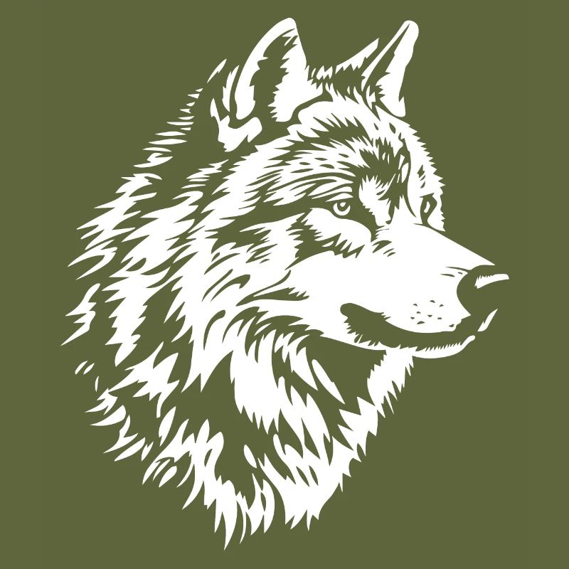 Visage de loup