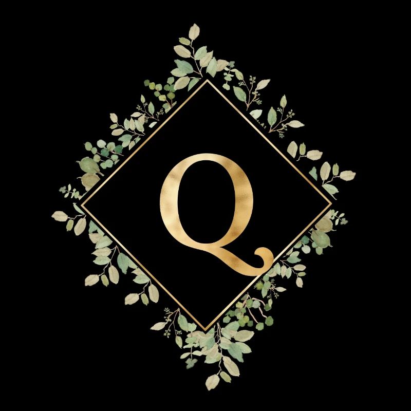 Q Monogram Eucalyptus Wreath