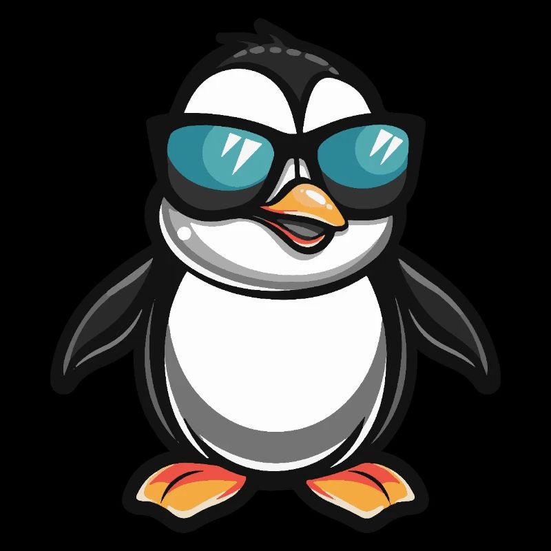 Pinguin Cool Comic