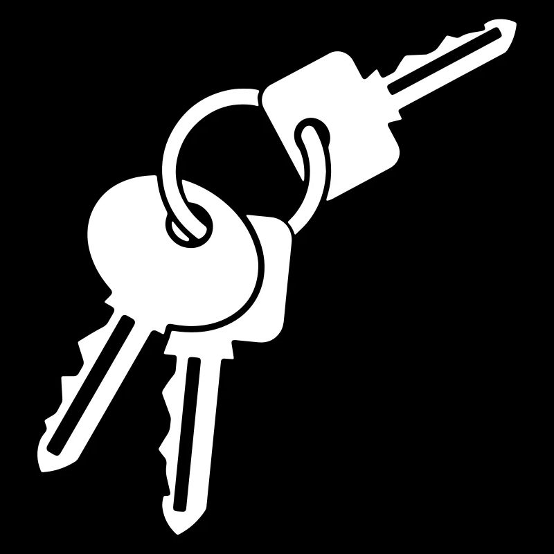 Keychain - three keys - gift idea