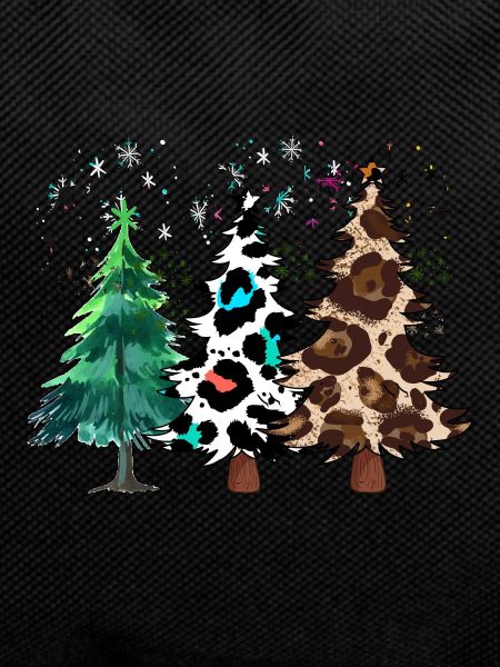 Weihnachtsbäume, Leoparden-Weihnachtsbäume, Winter