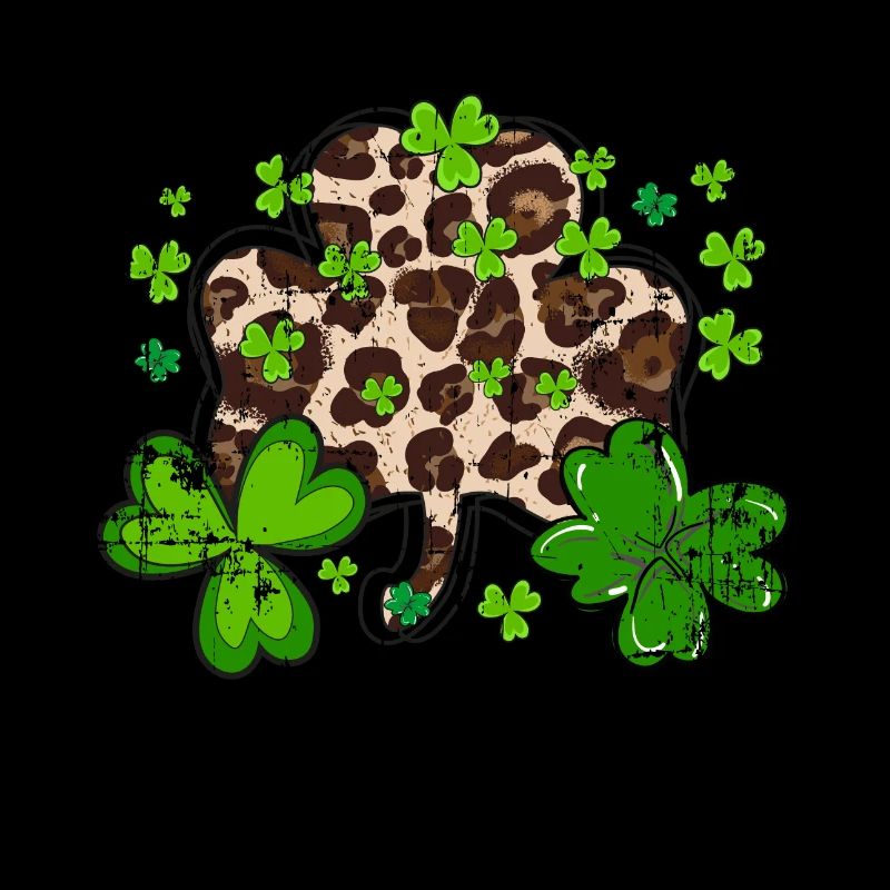 St. Patrick's Day, Kleeblatt, Klee Distressed