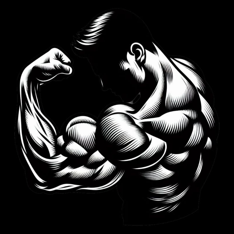 Flexing Biceps