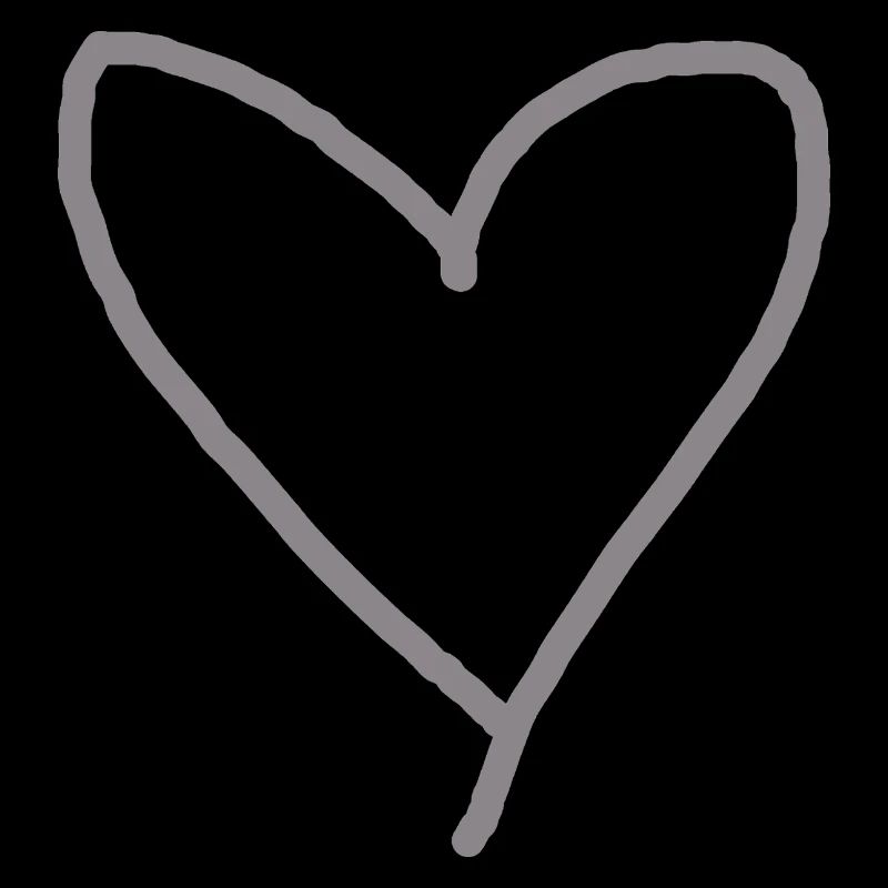 Herz grau Geschenkidee Liebe verliebt