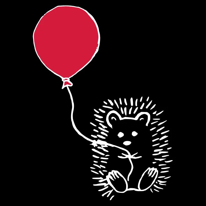 Igel mit Ballon