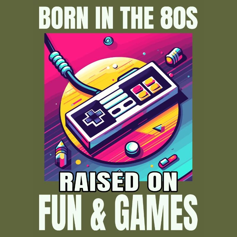 Retro '80s Video Game Controller Art: A Nostalgic
