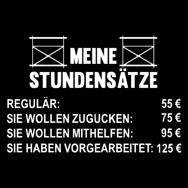 Meine Stundensätze als Gerüstbauer