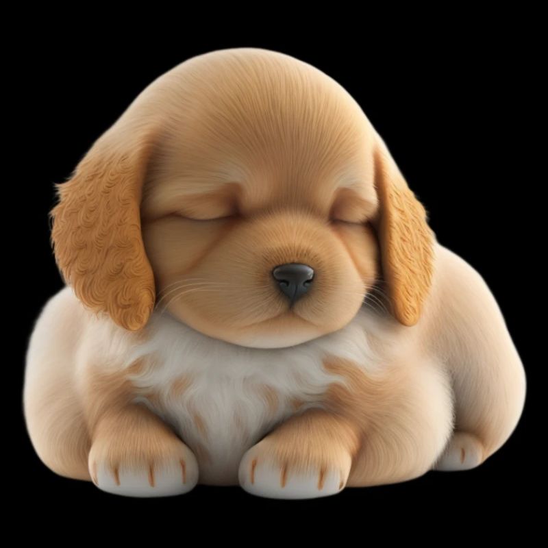 MIGNON CHIOT - TOUT DOUX - PAS DE BRUIT, IL DORT