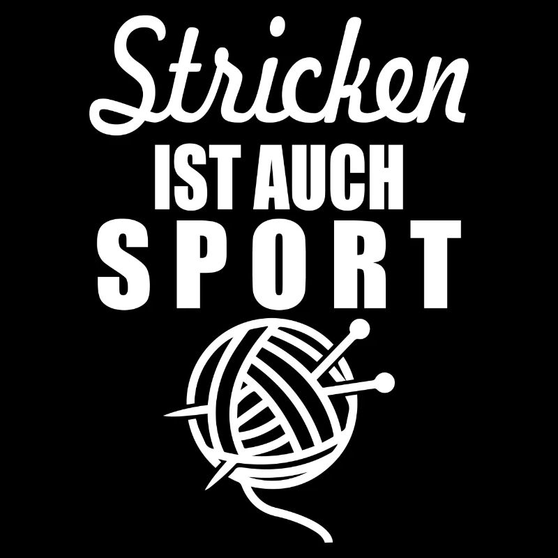 Stricken sport Hobby Handarbeit Wolle Geschenk