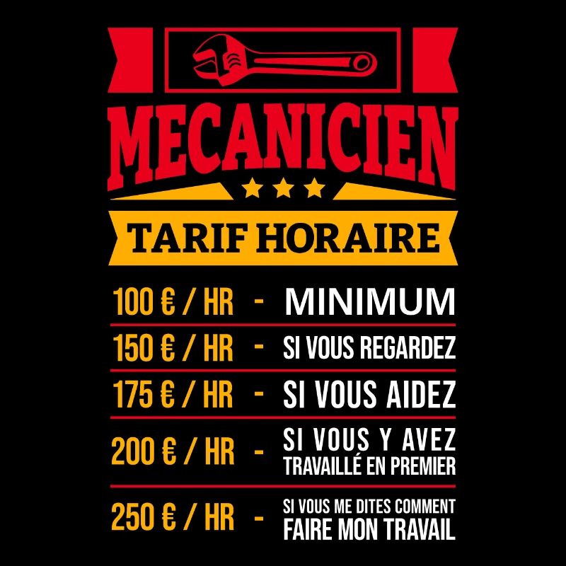 TARIF HORAIRE MÉCANICIEN