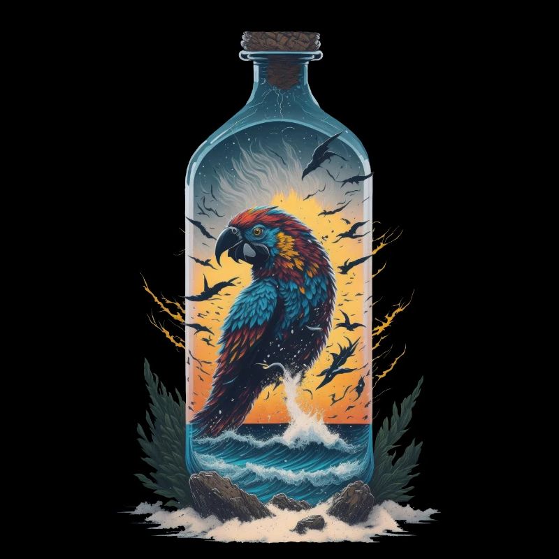 Bouteille de perroquet