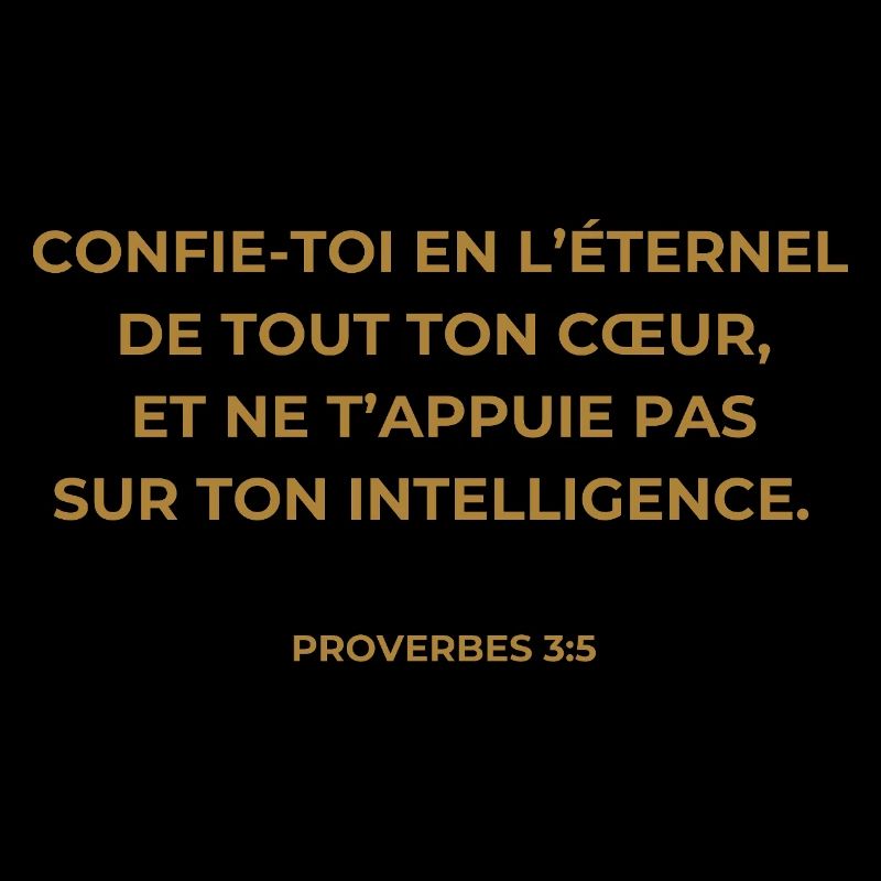 Proverbes 3:5 - Couleur Or