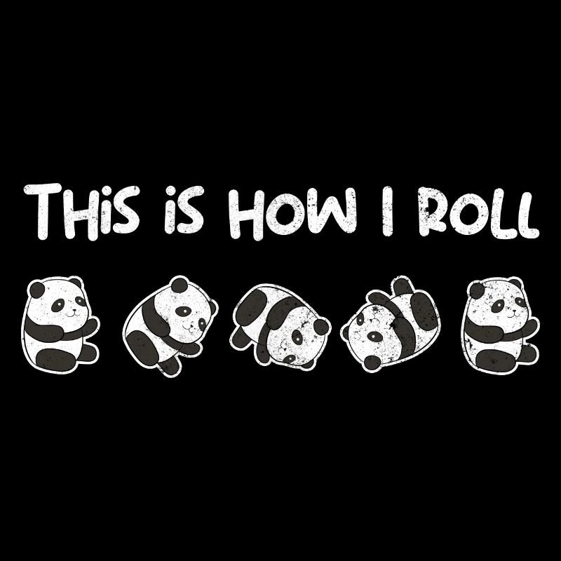 Panda Bär Rollen So Rolle Ich I Geschenk