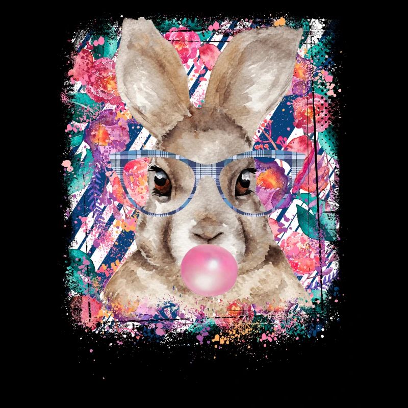 Lapin, à, lunettes