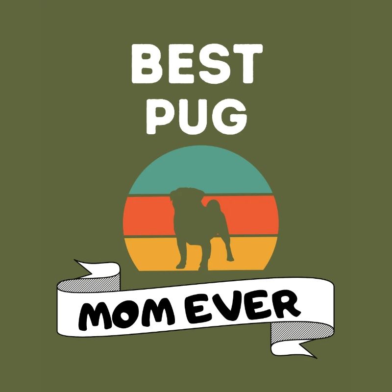 Mops Mama Retro Muttertag Hund Mops