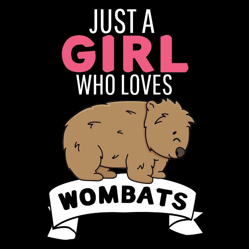 Nur ein Mädchen das Wombats liebt Wombat