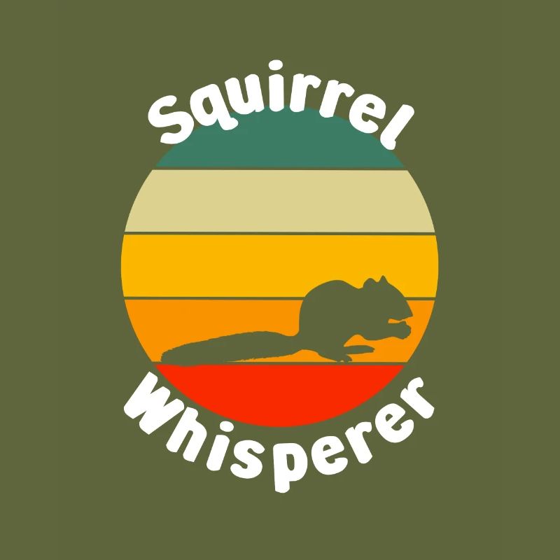 Lustiges Eichhörnchen Flüsterer