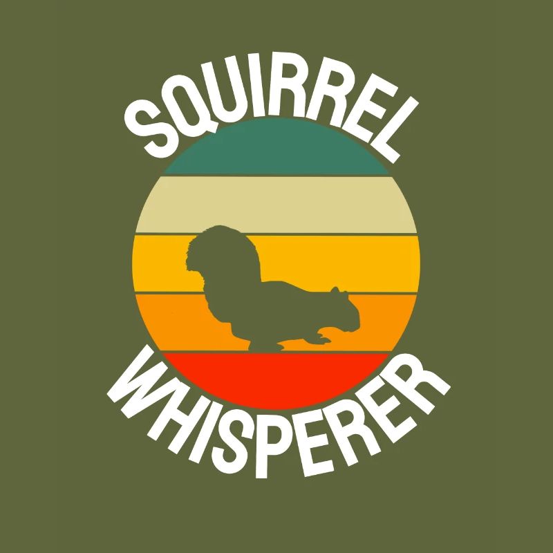 Waldbewohner Wald Tier Geschenk Retro Eichhörnchen