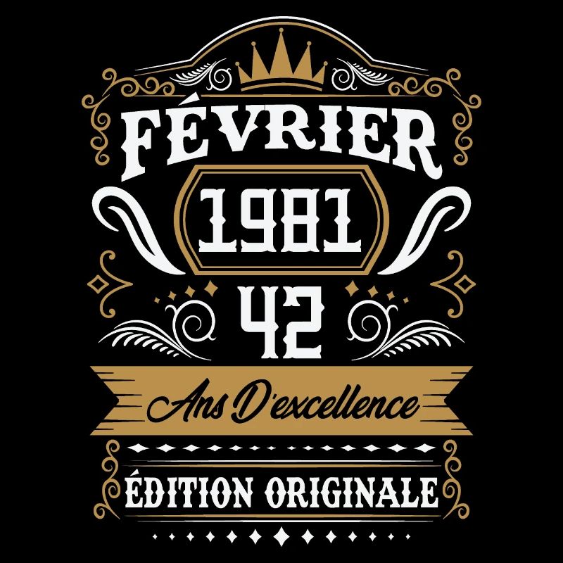Février 1981 42 Ans Rétro Cadeau D'anniversaire