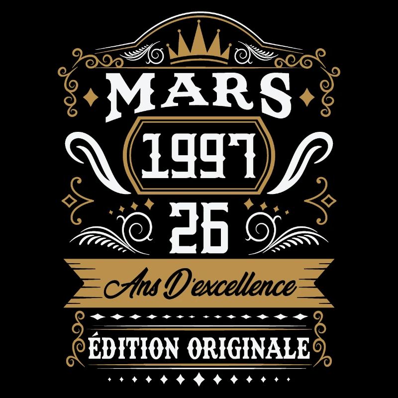 Mars 1997 26 Ans Rétro Cadeau D'anniversaire