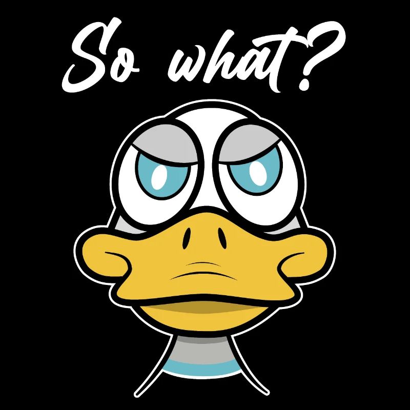 So what? mit Enten-Comic