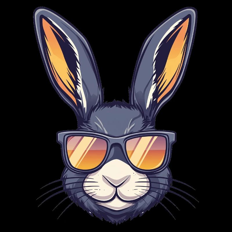 Hase mit Sonnenbrille