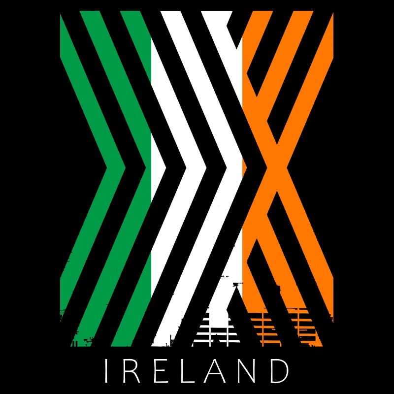 Drapeau de l’Irlande Vintage drapeau irlandais Dublin