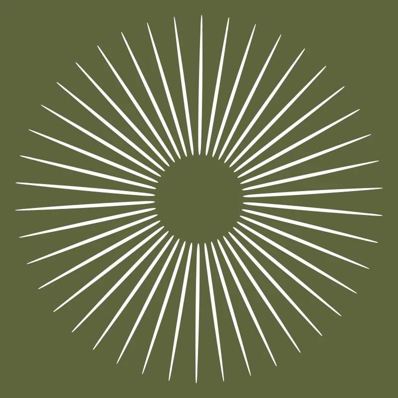 Lines in circle in all vector colors