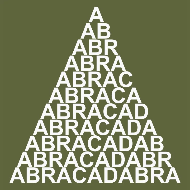 Abracadabra triangle