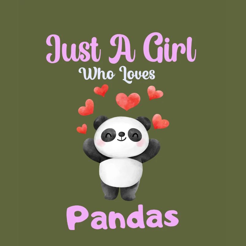 Nur ein Mädchen das Pandas liebt Panda Bär Shirts