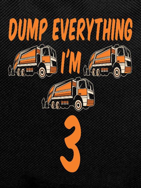 Garbage truck birthday boy 3