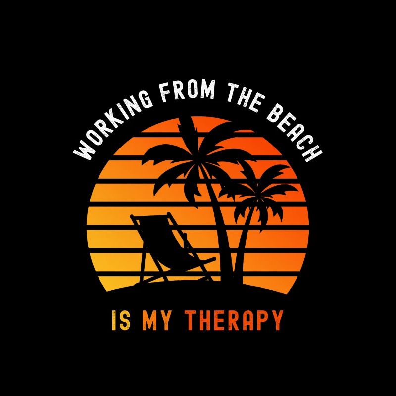 Working From A Beach Is My Therapy