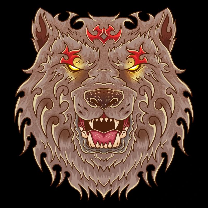 WOLF TATOO