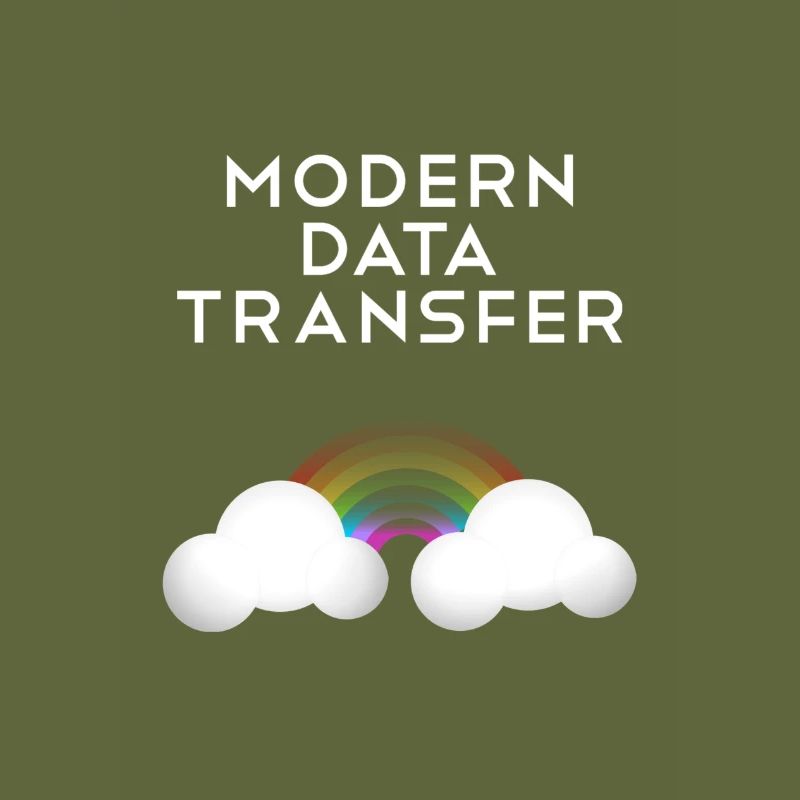 Moderne Datentransfer Wolken Informatiker Geschenk