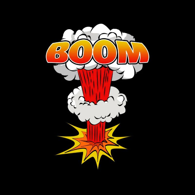Boom BD Explosion Symbole de lettering